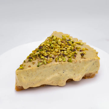 Tarta de queso pistacho nueva obra del mes